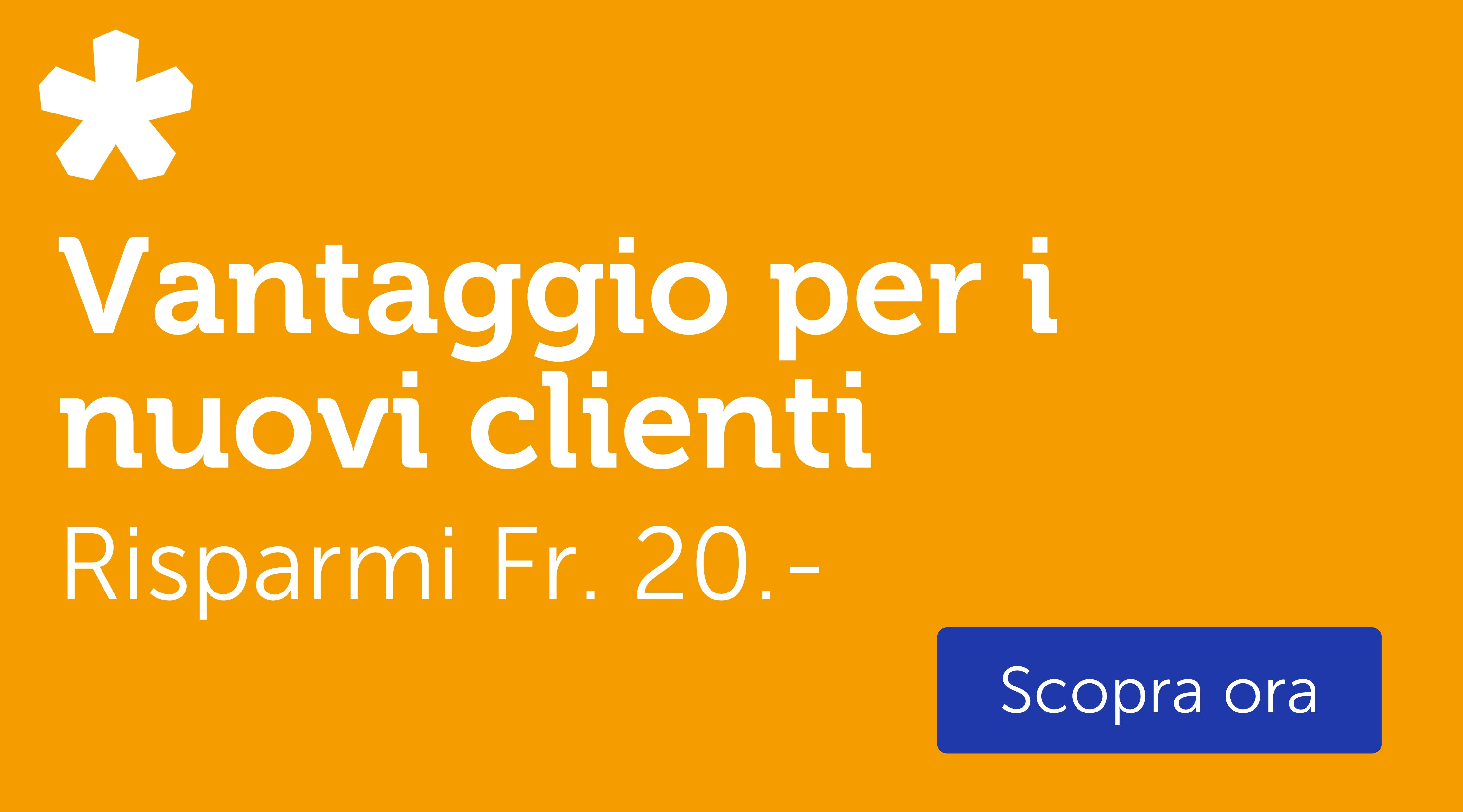 Vantaggio per i nuovi clienti